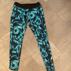 Women’s Reebok Blue Patterned Leggings